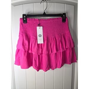 Pink Tiered Mini with Undershorts and Wide Elastic Waistband NWT ADORABLE Small